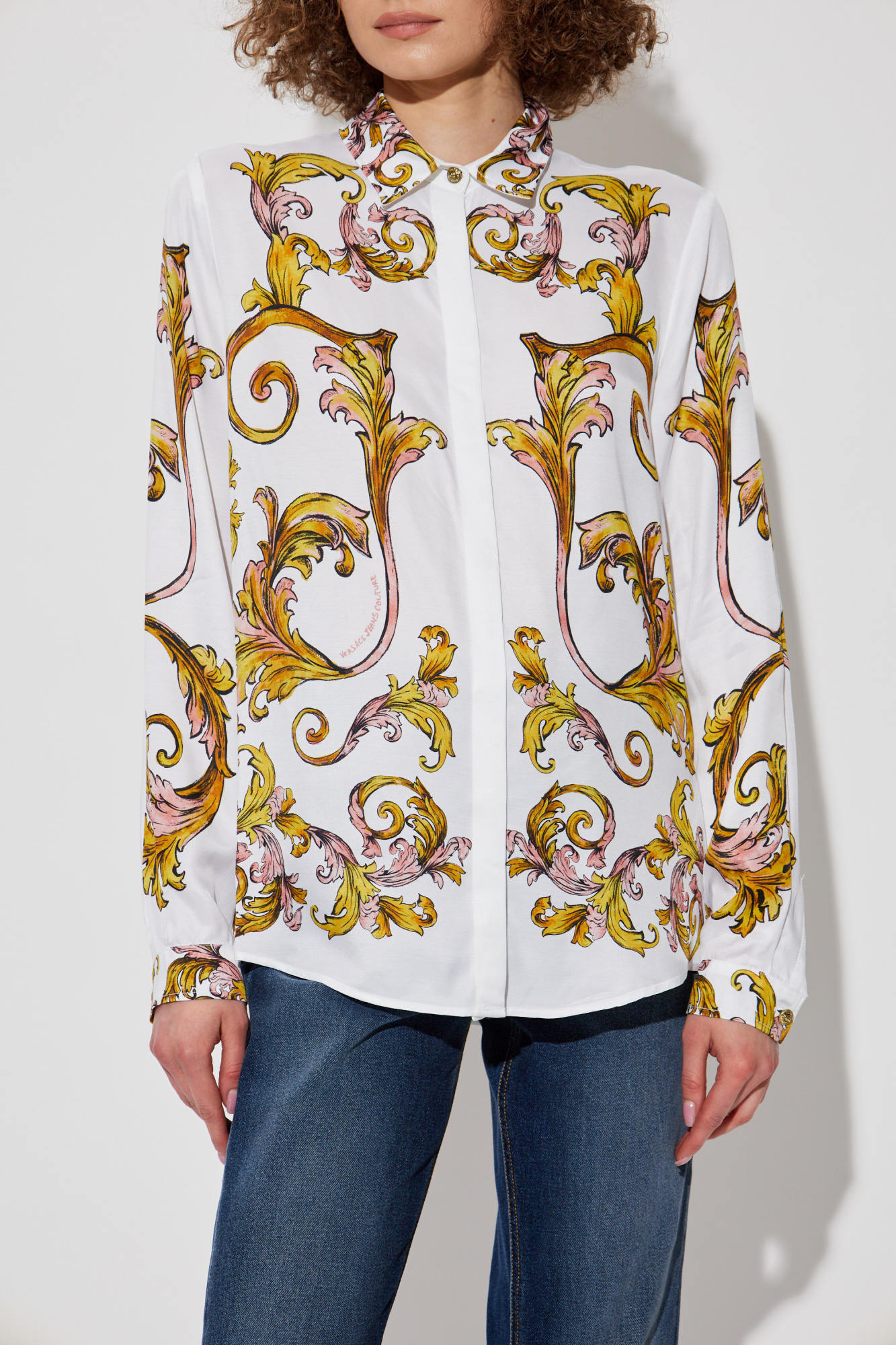 ＊関税負担なし！ VERSACE JEANSE バロックプリントボタンシャツ VERSACE】バロックプリント ヘリテージシャツ
